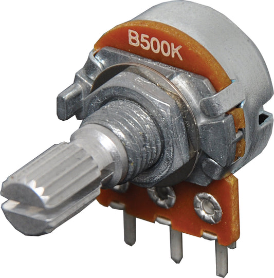Potentiometer 500k Lin 18T Spline 16mm Single Horizontal PCB R2229