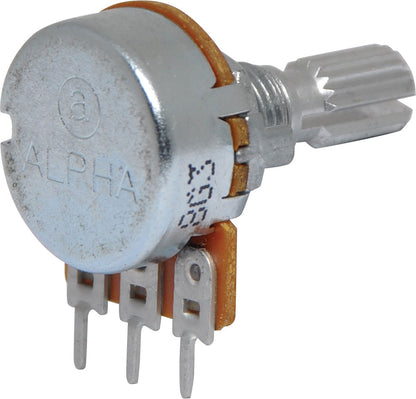 Potentiometer 50k Log 18T Spline 16mm Single Horizontal PCB R2235