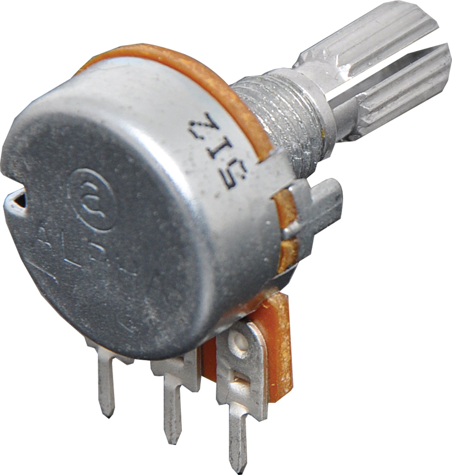 Potentiometer 500k Log 18T Spline 16mm Single Horizontal PCB R2237