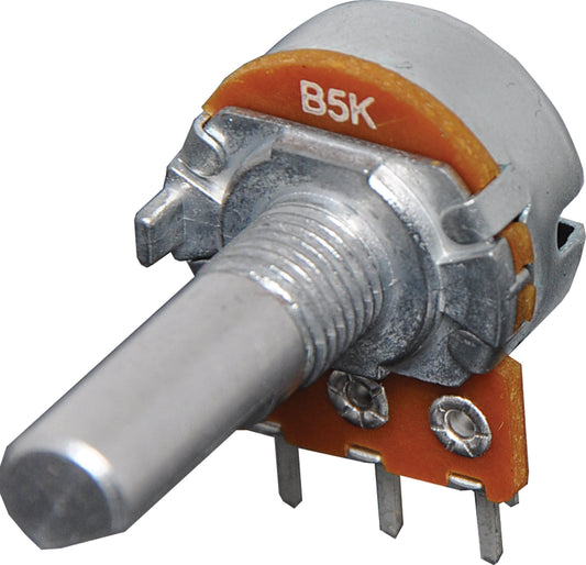 Potentiometer 5k Lin D Shaft 16mm Single Horizontal PCB R2242