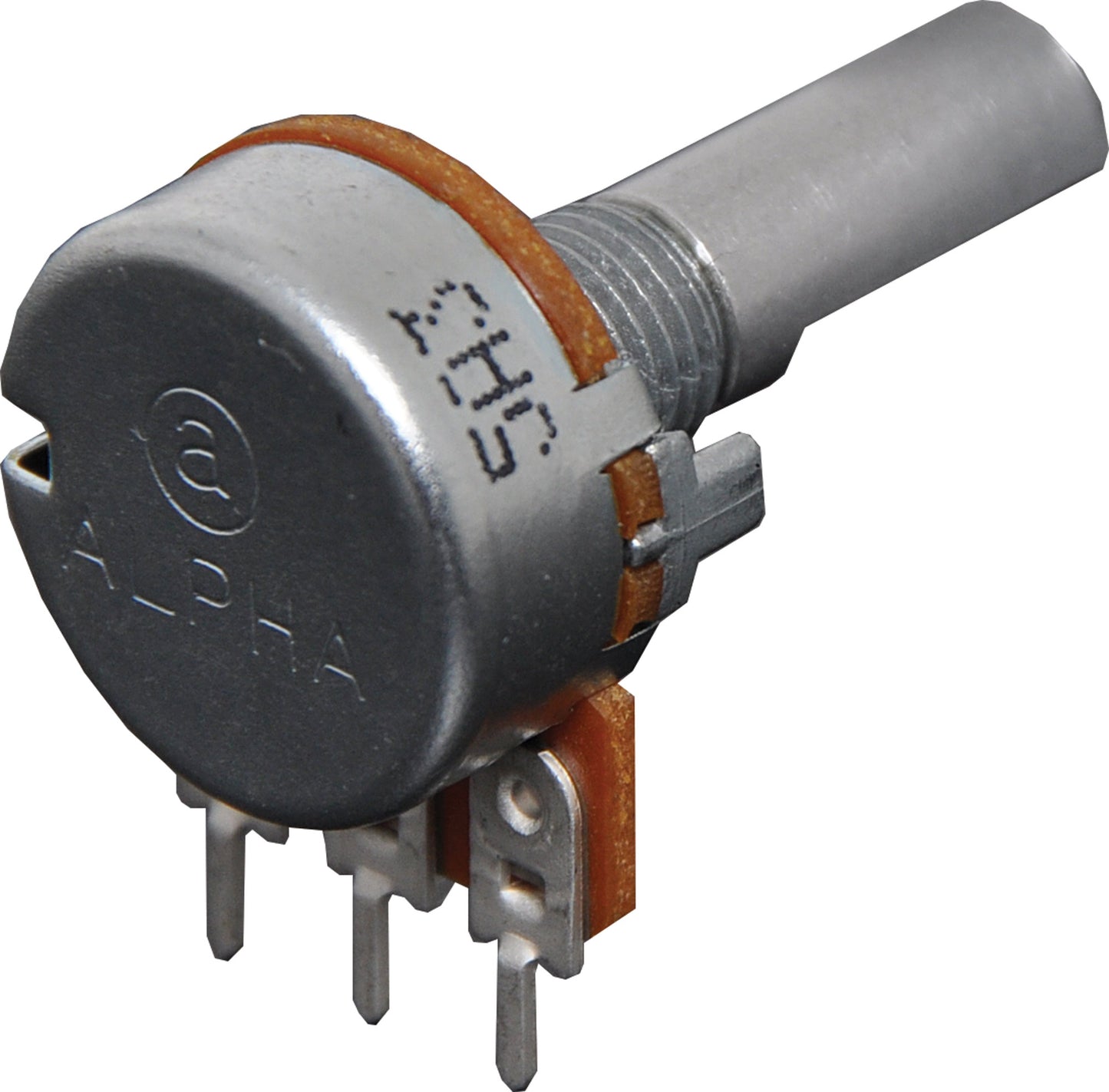 Potentiometer 50k Lin D Shaft 16mm Single Horizontal PCB R2245