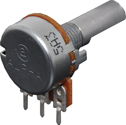 Potentiometer 50k Lin D Shaft 16mm Single Horizontal PCB R2245