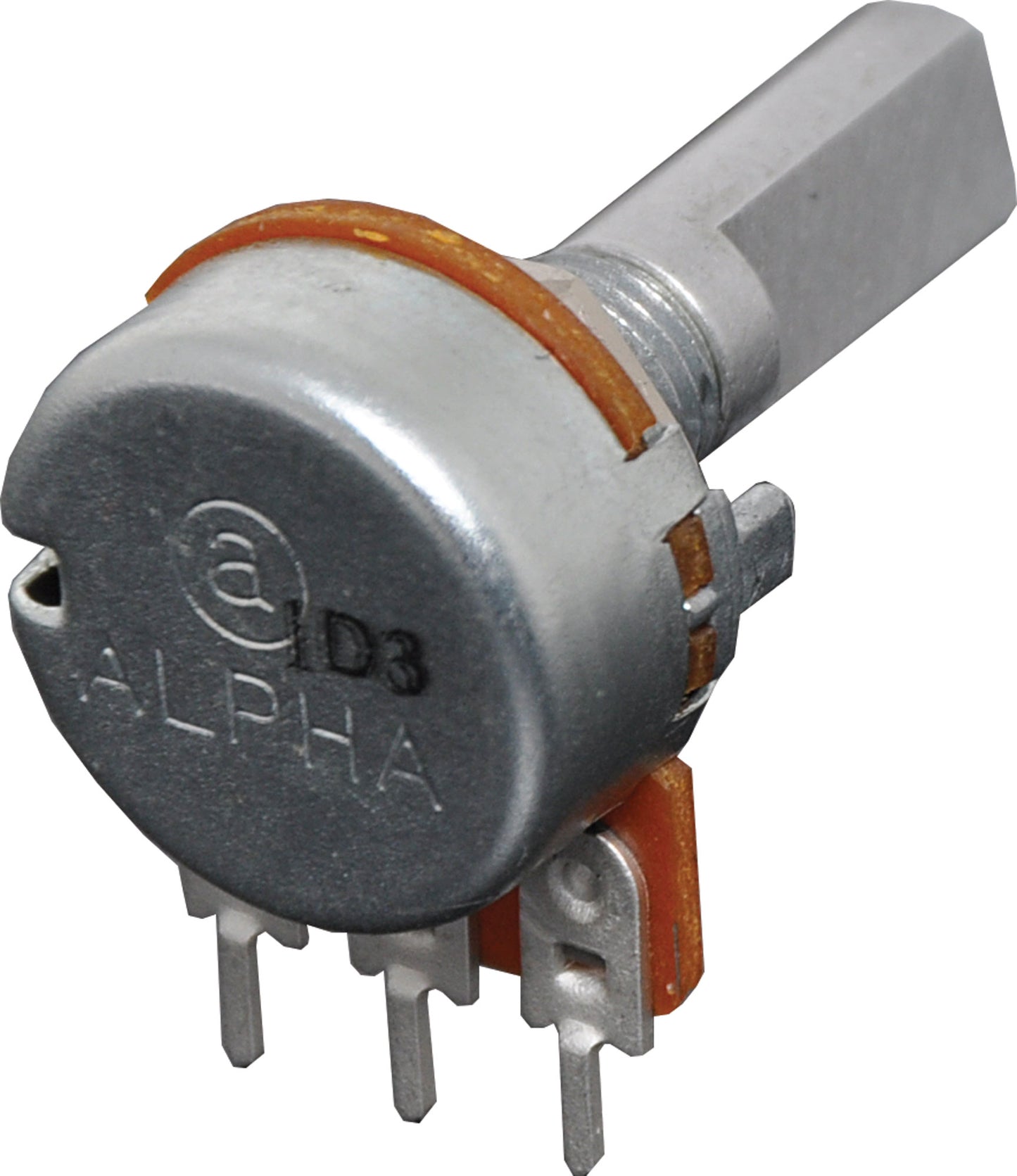 Potentiometer 5k Log D Shaft 16mm Single Horizontal PCB R2252