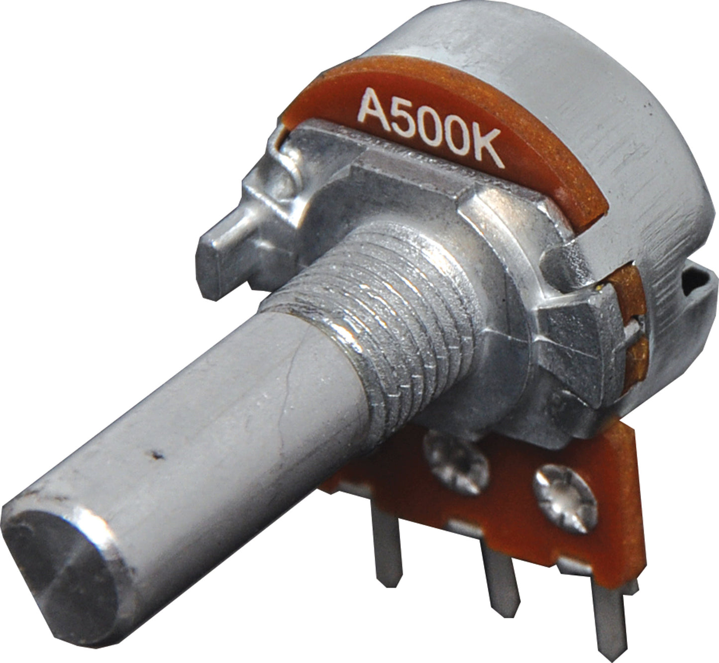 Potentiometer 500k Log D Shaft 16mm Single Horizontal PCB R2257