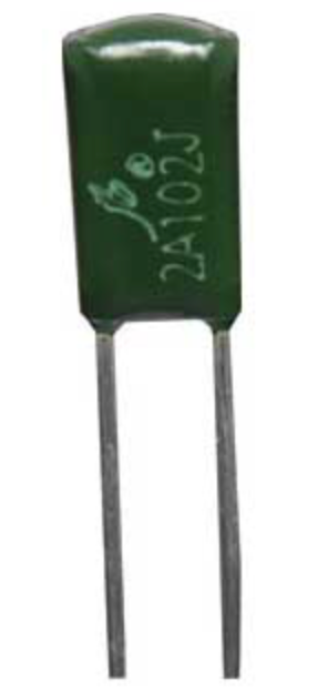 Greencap Capacitor 0.0039uF 100V 4mm  R2708B