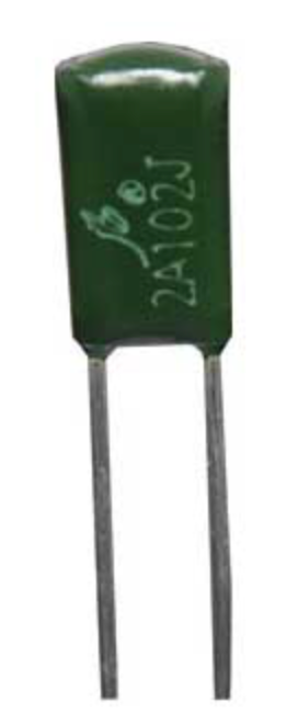 Greencap Capacitor 0.0056uF 100V 4mm  R2712B