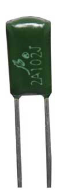 Greencap Capacitor 0.01uF 100V 4mm  R2718B