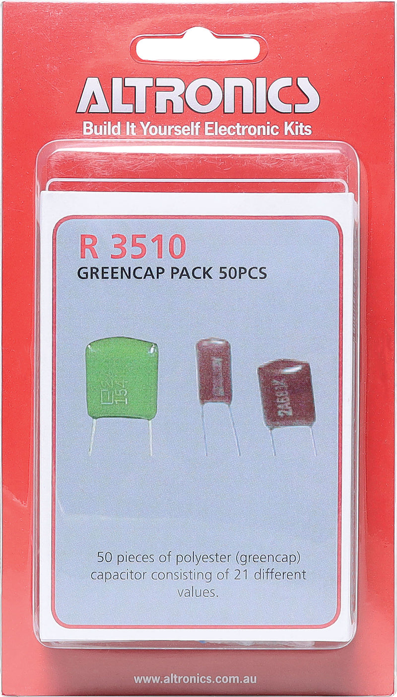 Capacitor Assorted Greencap 50Pcs R3510