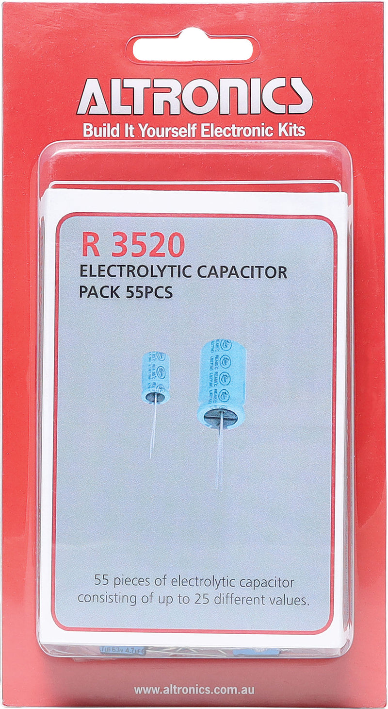 Capacitor Assorted RB Electrolytic 55Pcs R3520