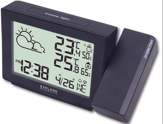 Explore Scientific Weather Projection Clock Outdoor Sensor RPW3005