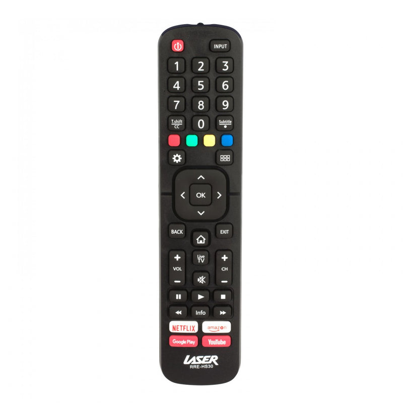 LASER Replacement Remote for Hisense TVs RRE-HS30