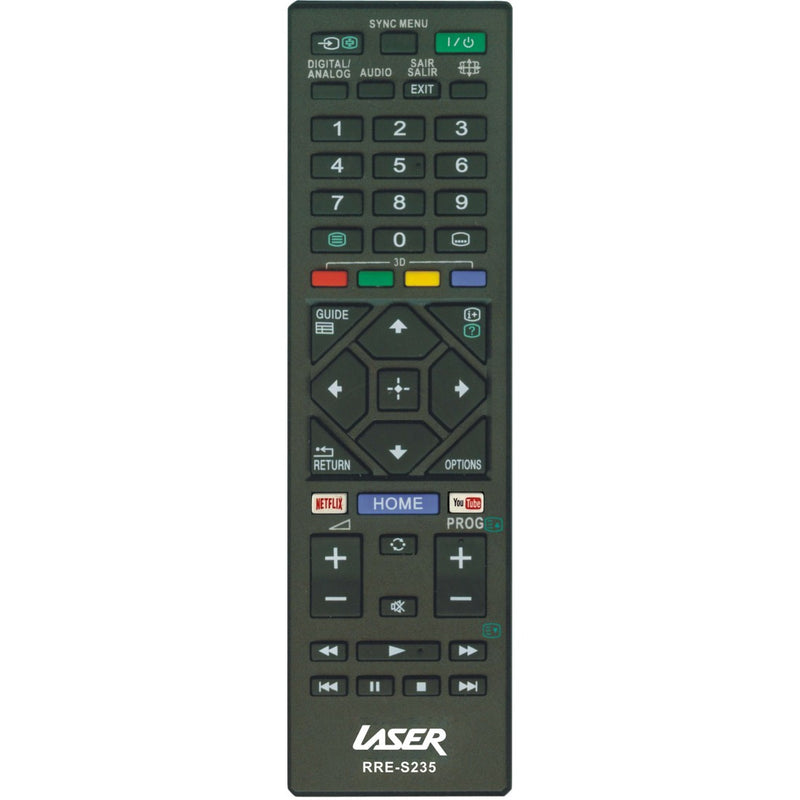 LASER Replacement Remote for Sony TVs RRE-S235