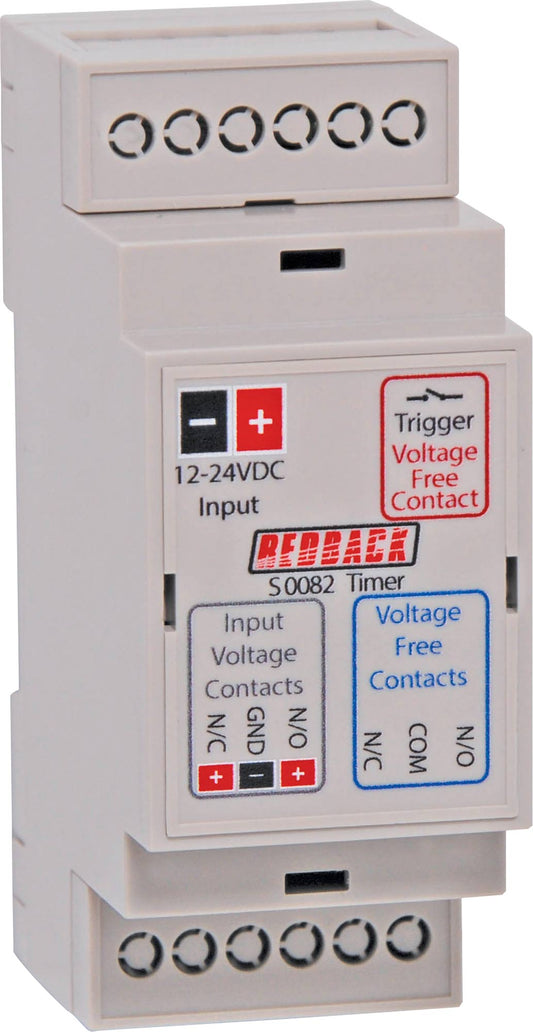 DIN Rail Timer With Delay 12V-24V S0082