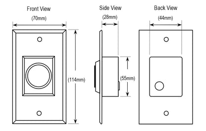 Wall Plate Contactless ‘Wave to Open’ S0156