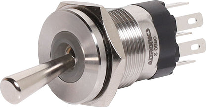 Switch Toggle SPDT 15a IP67 Rgb Illuminated Metal Toggle S0980