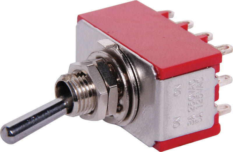 Toggle Switch 4PDT Solder Tail Mini S1385