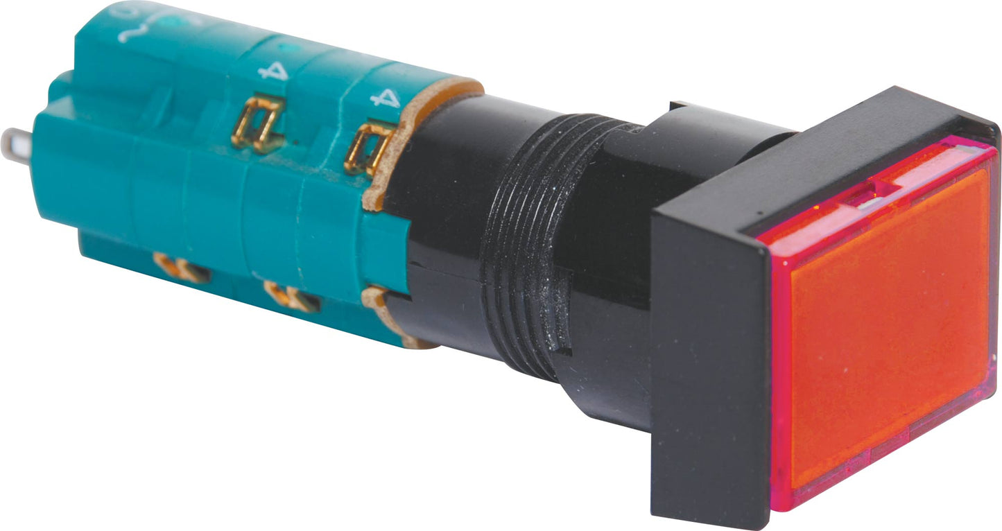 Push Button Switch 4PST Alt. Illuminated Solder Tail Red S1730