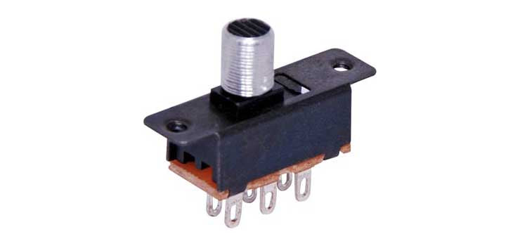 Slide Switch DPDT Solder Tail Sub Miniature S2020