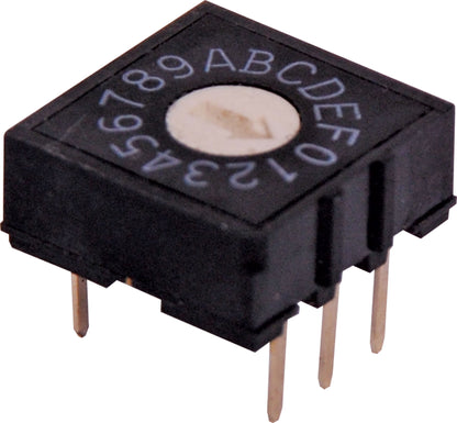 Encoding Switch 5 Pin Hexidecimal PCB Mount Rotary Switch S3000A