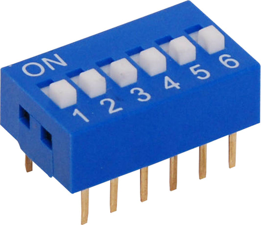 DIP DIL Switch 6 Way S3055