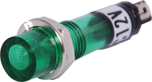 Indicators 12V DC Panel Lamp Green S4026