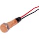 LEDs With Bezel Panel Mount 12V DC Orange S4029