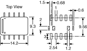 Telecom Relay 2A 24VDC DPDT SMD S4138