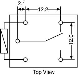 Relay 10A 12VDC SPDT PCB Mount S4160C