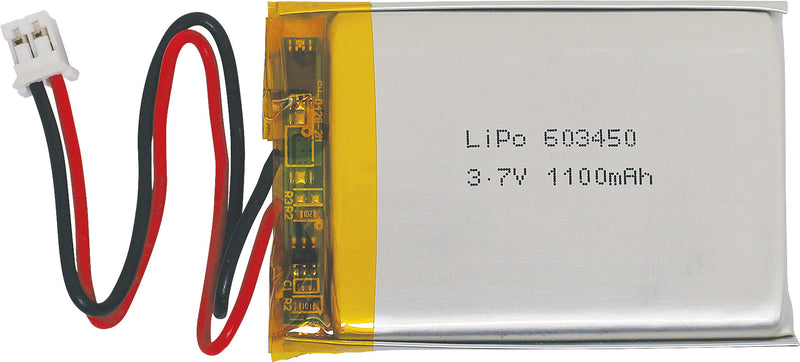 Battery 3.7V 1100mAh Polymer Lithium Ion (LiPo) S4724