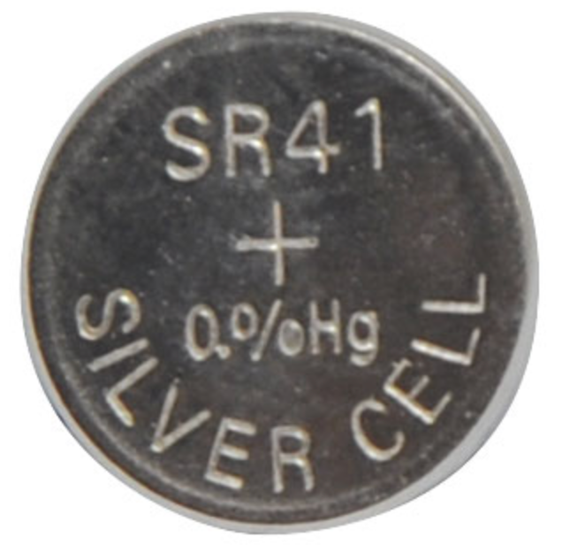 Button Cell Battery Silver Oxide 1.55V 392 / SR41  S5010B