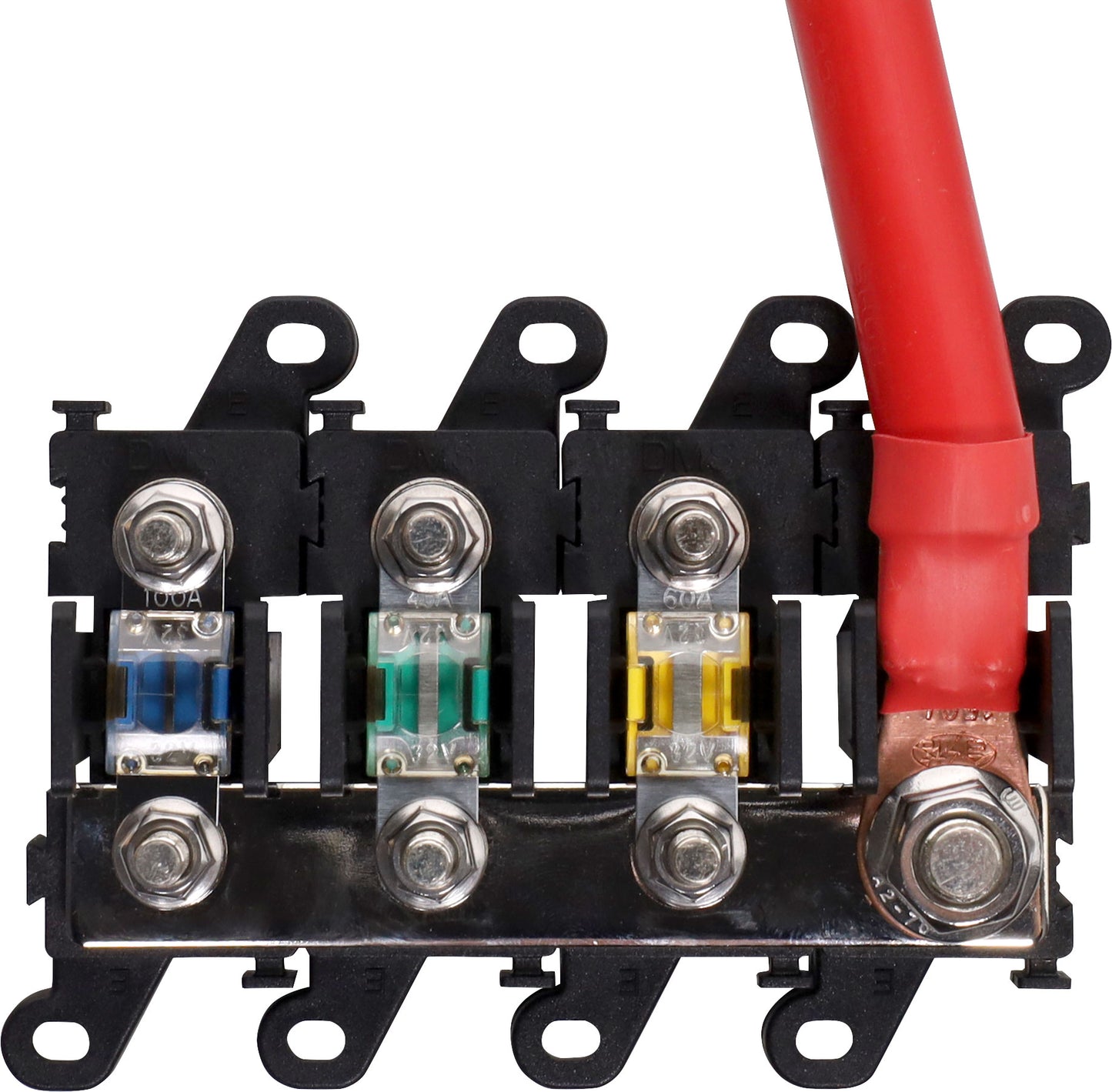 Fuse Holder Midi 3 Way 200a Max M5 Studs S6013