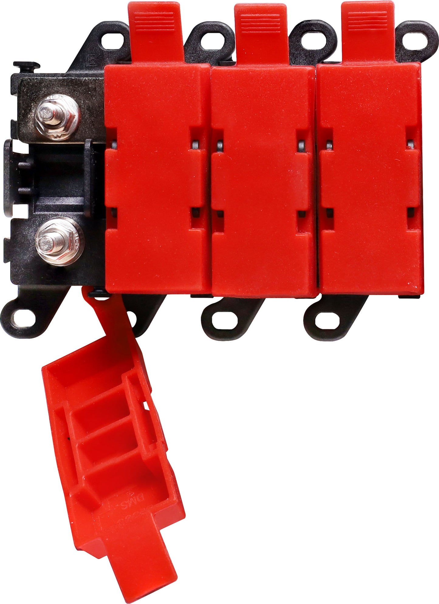 Fuse Holder Midi 3 Way 200a Max M5 Studs S6013