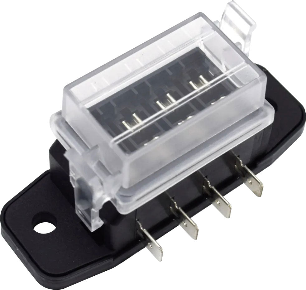 Fuse Block 4 Way Blade 20a/circuit Spade Terminals S6022