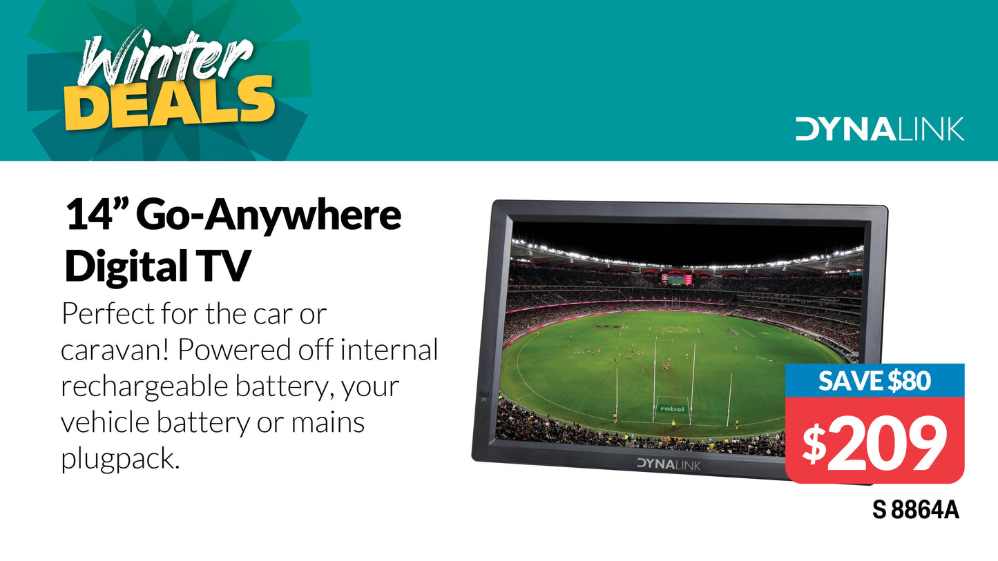 Television 14 Inch LED Portable Digital Television S8864A