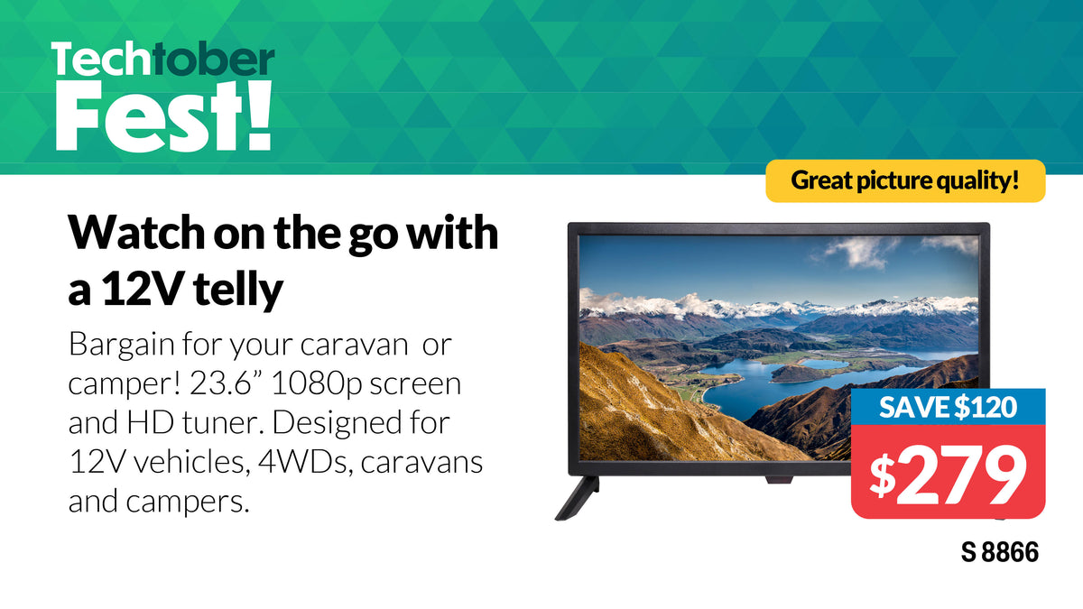 Television 60cm (23.6”) 12 Volt LED Full HD Digital Television S8866