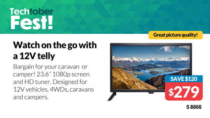 Television 60cm (23.6”) 12 Volt LED Full HD Digital Television S8866