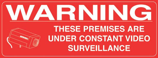 CCTV Surveillance Sticker 400x150mm S9261