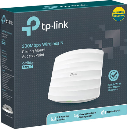 Networking EAP110 2.4GHz 300Mbps Ceiling Mount Wireless Access Point S9745