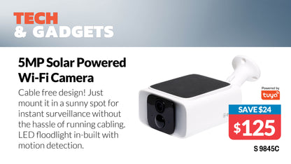 Security Camera Outdoor 5MP Low Power Solar S9845C