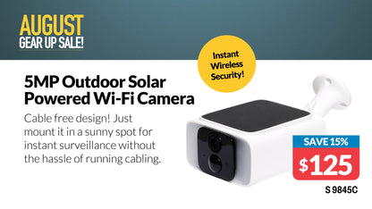 Security Camera Outdoor 5MP Low Power Solar S9845C