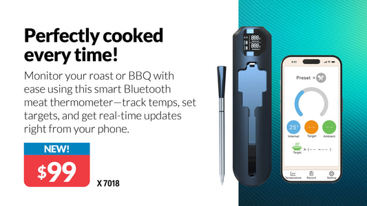Wireless Bluetooth BBQ Probe Meat Thermometer X7018