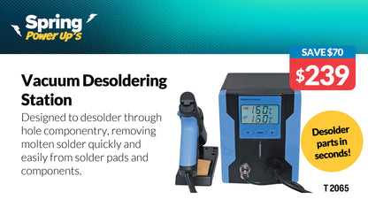 Soldering Iron Temperature Controlled 90W Vacuum Desoldering Station T2065