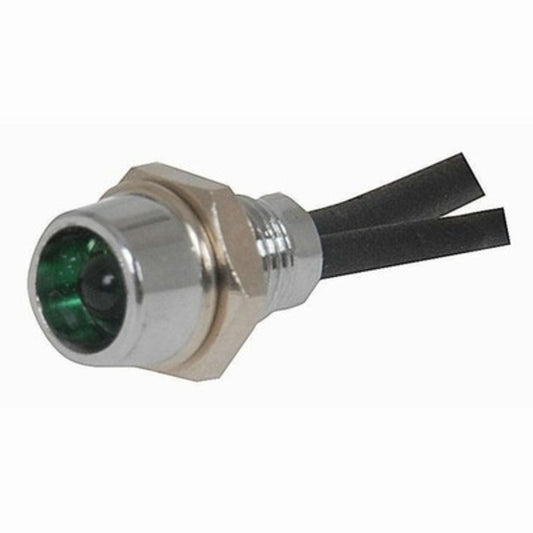 LED Bezel Round  24V 3mm Green SL2646