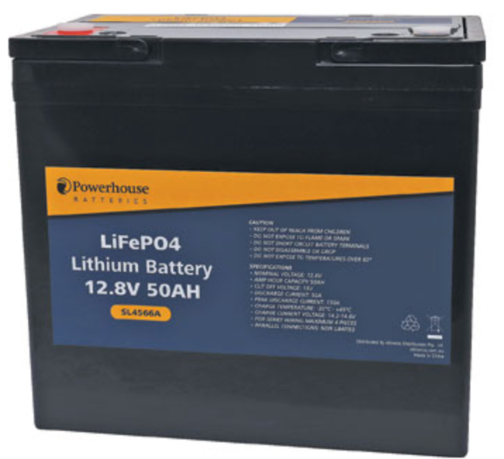 Lithium LiFePO4 Battery 12V 50Ah M6 S SL4566A