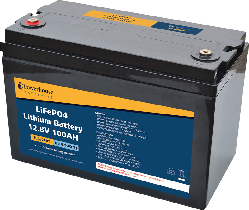 Battery 12V 100Ah Lithium LiFePO4 Battery M8 With Bluetooth SL4576BT