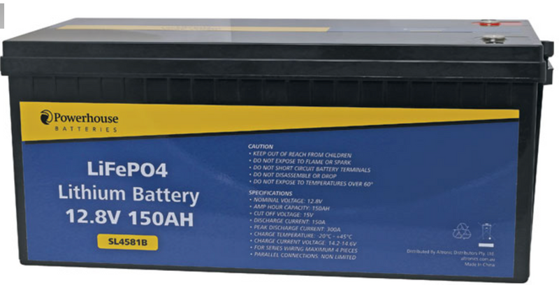 Lithium LiFePO4 Battery 12V 150Ah S SL4581B