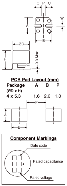 Capacitor Reel 2.2uF 35V SMD Bipolar 2K R9605