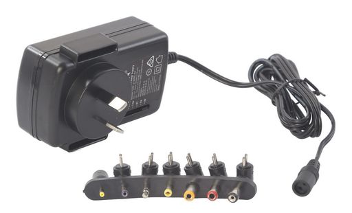 Mains Adaptor Multi Volt 3-12vdc@2.5a 7 Plugs SMP-27WME