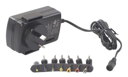 Mains Adaptor Multi Volt 3-12vdc@2.5a 7 Plugs SMP-27WME