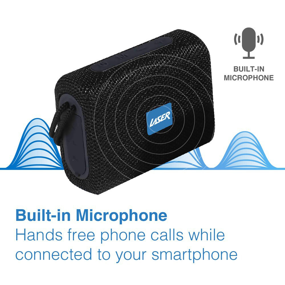 LASER Portable Wireless Speaker - Black SPK-BT313-BLK